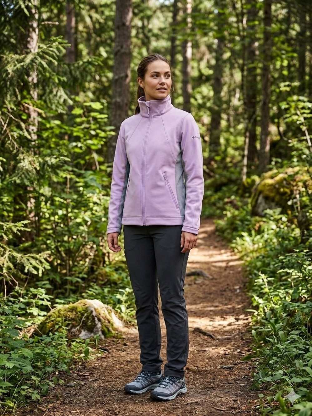 Columbia Light Pink and Grey Jacket